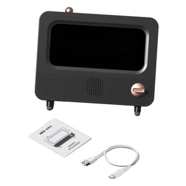 Imagem de Fenteer Umidificador de chamas Difusor essencial difusor de presente sem barulho AROMA ELÉTRICO Difusor FarireLace Simulação Umidificador para estudo, Preto