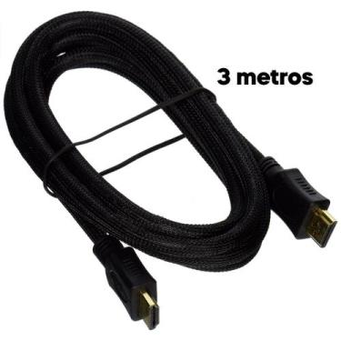 Imagem de Cabo Hdmi 3 Metros 4k Hd Full Hd Perfeito Alta Resolução