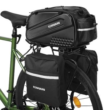 Imagem de Lixada Pacote com 3 bolsas para bicicletas, impermeável, para ciclismo, banco traseiro, porta-malas, mala de estrada, MTB, bolsa de transporte
