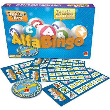 Imagem de Jogo Alfabingo Bingo de Letras 303396 Gire a Roleta - Algazarra
