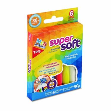 Imagem de Massa Modelar Super Soft 6 Cores Tris