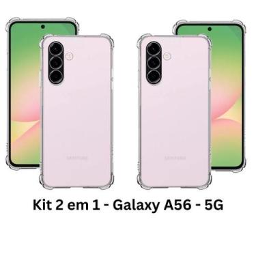 Imagem de 2UN Capa Capinha Anti Impactos TPU para Samsung Galaxy A56 5G Transpar