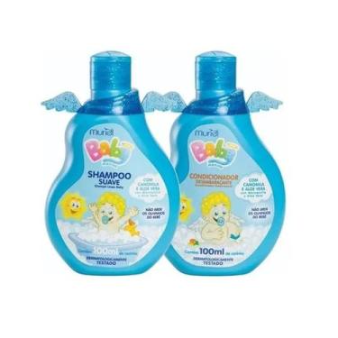 Imagem de Shampoo 100ml  Condicionador 100ml Baby Muriel Menino  Ganhe Um Sabone