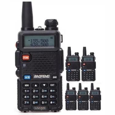 Imagem de Kit 6 Rádios Walktalk Bf-Uv-5r Ht Uhf 16 Canais Comunicador Profission