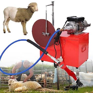 Imagem de Máquina elétrica para tosquiar ovelhas e cabras, tesouras de lã, cortadora, rotação de 360 °, 550 W, 2800 r/min, 220 V/60 Hz, cortador de eixo flexível, tesouras de lã, suprimentos para fazendas de