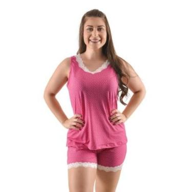 Imagem de Pijama Regata Short Doll Feminino Poá Victory-Feminino