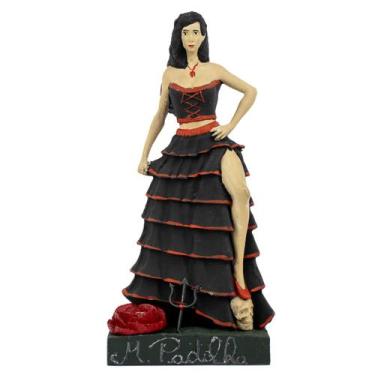 Imagem de Escultura Pomba Gira Maria Padilha Preta e Vermelha 24 cm - Lua Místic