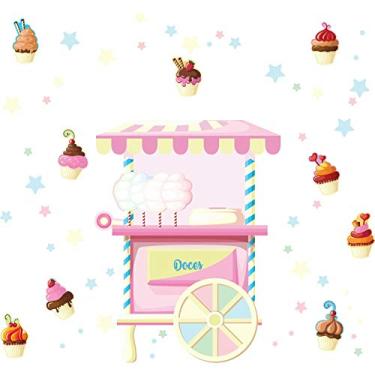 Imagem de Adesivo de Parede Infantil Doces Candy Colors