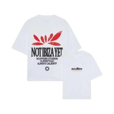 Imagem de Masculino Feminino Algodão Streetwear Camiseta 2025 Scuffers Férias Ca