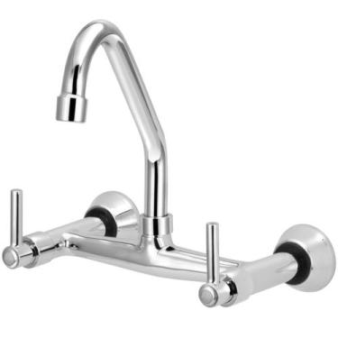 Imagem de Misturador de Cozinha Fixo Parede Pia 1/4 de Volta - Furkin, Volante C