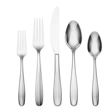 Imagem de Oneida Oakwood Piece Everyday Flatware Set, 20 Count, Metallic