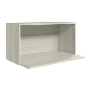 Imagem de Armario Aereo Porta Microondas MDF 70 cm Kali 15219 Bianco Toq Nicioli