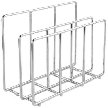 Imagem de Suporte para Tábua de Corte Carne Duplo Organizador Aramado para Cozin