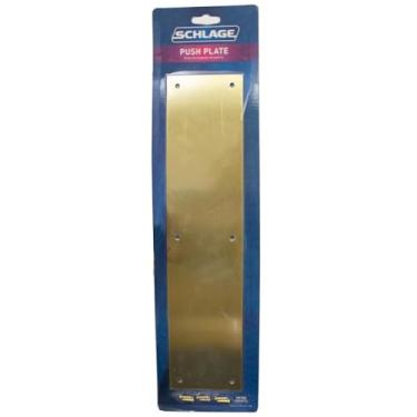 Imagem de SCHLAGE Placa de pressão Lock CO SC8200B3 3,5X15 C8200B3, 8,1 cm L X 15,1 cm C