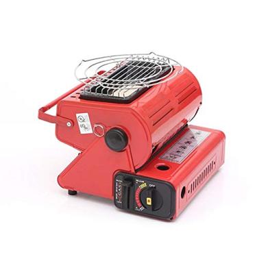 Imagem de Aquecedor externo para fogão a gás para viagens, acampamento, caminhada, piquenique, portátil, economia de energia, aquecedor de fogão de barraca, vermelho