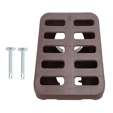 Imagem de Grama Grate Dreno do Pátio, Instala Rapidamente a Grade de Drenagem Com ângulo de Drenagem Pequena Economiza Os Tubos de Drenagem Espacial para Aplicações Residenciais e (BROWN)