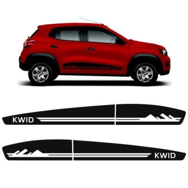 Imagem de Faixa Lateral Kwid Montanhas Adesivo Modelo Decorativo - SPORTINOX,  P