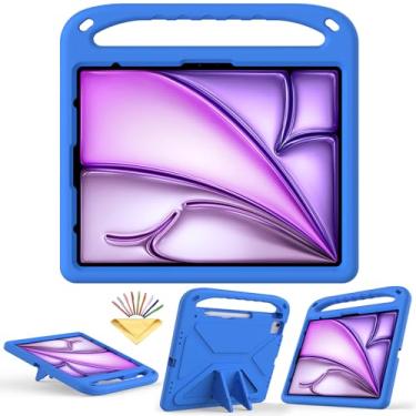 Imagem de UUcovers Capa infantil para iPad Air de 13 polegadas M2 2024 e iPad Pro 13 (M4) 2024 e iPad Pro 12,9 6ª/5ª/4ª/3ª geração (2022/2021/2020/2018) com suporte/alça/suporte de lápis para meninas e meninos,