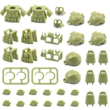 Imagem de SWAT Soldado Equipamento Militar Arma Colete Mini Figuras De Ação Aces
