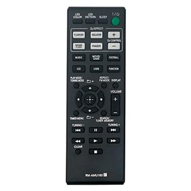 Imagem de Allimity Controle remoto substituído RM-AMU163 adequado para sistema de componentes Sony Mini HiFi MHC-GPX55 MHC-GPX33 LBT-GPX77