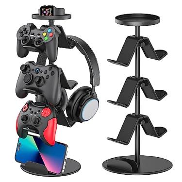 Imagem de OURCO Game Controller Stand Headphone Holder, Multi Adjustable Game Controller Headset Hanger for All Universal Gaming PC Accessories, Xbox PS4 PS5 Nintendo Switch (4 Layers)