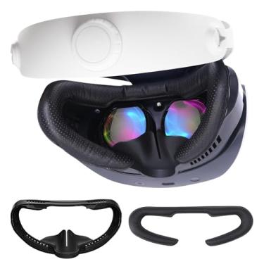 Imagem de VR Face Pad for PlayStation VR2, PSVR2 Fitness Facial Interface Cushion Pad, PSVR2 Face Pad Replacement, Breathable Holes Leather Foam Cushion, Anti-fogging Sweat-Proof Cover Accessories Set