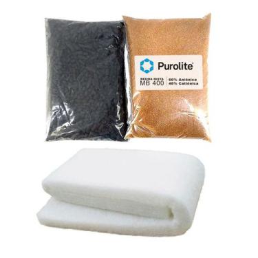 Imagem de Kit Refil Deionizador 2 Estágios Carvão Perlon Resina MB400 - FDMA Fil