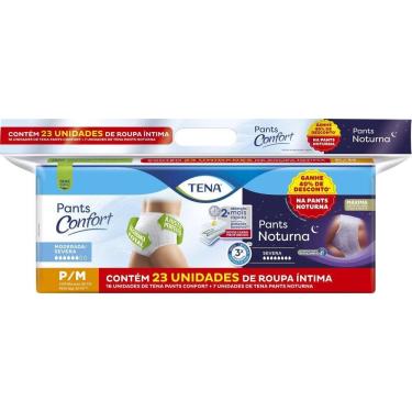 Imagem de Kit Tena Roupa Íntima Confort P/M 16un + Roupa Íntima Noturna P/M 7un
