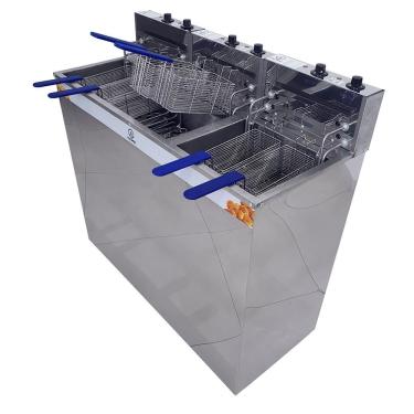 Imagem de Fritadeira Elétrica água E óleo Jl Colombo Gabinete 2 Cubas 36 Litros E 18 Litros 8000w...