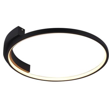 Imagem de Plafon Bambolê 50cm 1x30w 3000k 1024lm Preto