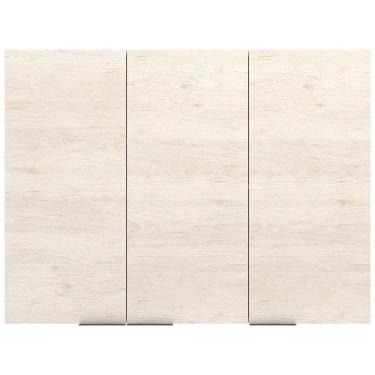 Imagem de Armário Aéreo Bartira Cristal Mdp 15mm Com 3 Portas E 3 Prat Freixo