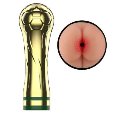 Imagem de Masturbador Anus Com Vibro Taça Da Copa - Lovetoys - Bege