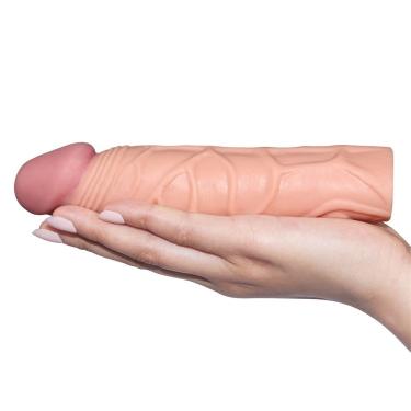 Imagem de Capa Peniana Extensora De 2,5cm - Pleasure X Tender Penis Sleeve Lovetoy - Bege
