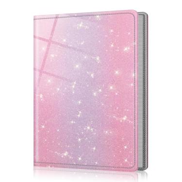 Imagem de FINTIE Álbum De Fotos 5X7 - 52 Bolsos, Pequena Capacidade, Capa Couro Vegano Premium, Álbuns Carteira Portáteis, Livro Para Casamento, Família, Meninos E Meninas, Obras Arte, Fantasia Ombré