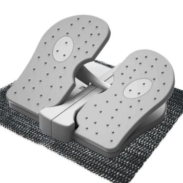 Imagem de ISMIER Exercitador De Pernas Dobrável: Portátil Com Pedal Para Idosos, Stepper Embaixo Da Mesa, Exercícios Musculares, Alivia Varizes, Auxiliar Fisioterapia (Cinza)