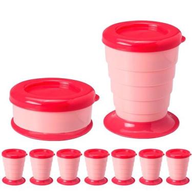 Imagem de 15 Copos Retrátil Meninas 330ml Lembrancinha Festa Infantil - Plasútil