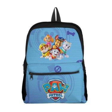 Imagem de Mochila com Bolso Escolar Infantil Avulsa Patrulha Canina Menina e Men