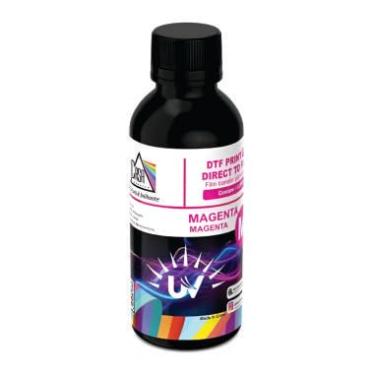 Imagem de Tinta DTF UV Magenta para Impressão em Tecidos, 1 Litro, Secagem Rápida, Resistente à Água