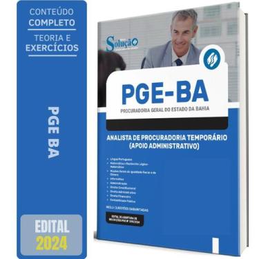 Imagem de Apostila Pge Ba 2024 Analista Procuradoria Temporário Apoio - Editora 
