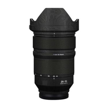 Imagem de Adesivo de câmera antiarranhões com tampa de lente para Panasonic Lumix S 24-70 mm F2.8 Película protetora decalque protetor corporal 24-70 2,8 (Circuit Black)