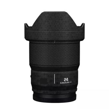 Imagem de Adesivo de lente de câmera antiarranhões para Panasonic Lumix S 24 mm F1.8 Película protetora de revestimento protetor corporal capa para 24 1.8 (preto favo de mel)