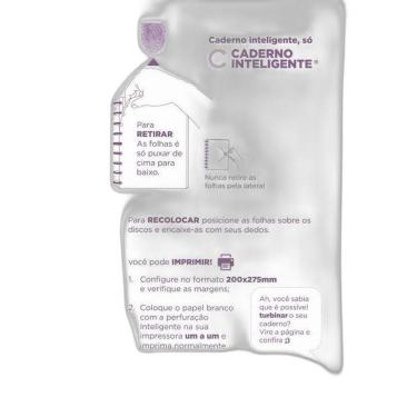 Imagem de Bloco De Folhas Refil Pautado A5 Para Caderno Inteligente