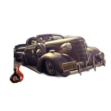 Imagem de Papel De Parede 3D Carro Antigo Hot Rod Custom 3,5M Cxr128 - Você Deco