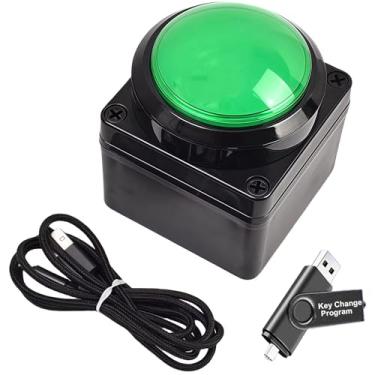 Imagem de Teclado macro USB programável, botão de decisão de política principal, configuração programável com uma mão e teclado de controle de interruptor de jogo, disco flash U com programa personalizado