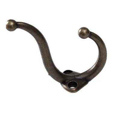 Imagem de Kit 10 Ganchos Cabides Duplos  - Telis Ferragens, Dourado