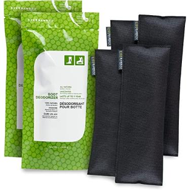 Imagem de Ever Bamboo Conjunto de saco desodorizador para botas com carvão de bambu natural (pacote duplo)