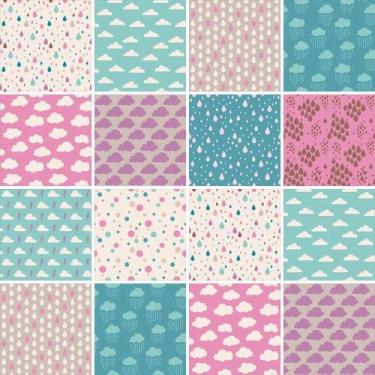 Imagem de Papel de Parede Adesivo Azulejo Nuvens 313754708 0,58x3,00M - Adesivo 