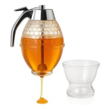 Imagem de Pote Calda Bisnaga Para Mel Meleira Dispenser Recipiente - Draconis