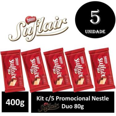 Imagem de Kit c/5 Promocional Nestle Suflair Duo 80g