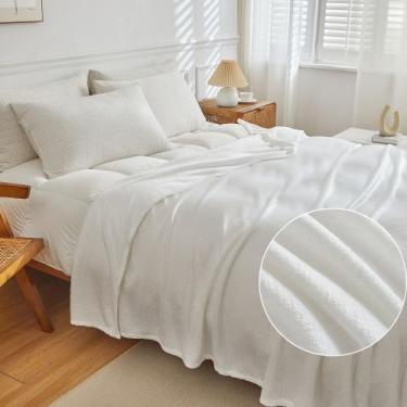 Imagem de Manta Microfibra Lisa Casal Soft Macia Branco - BETT DESIGN